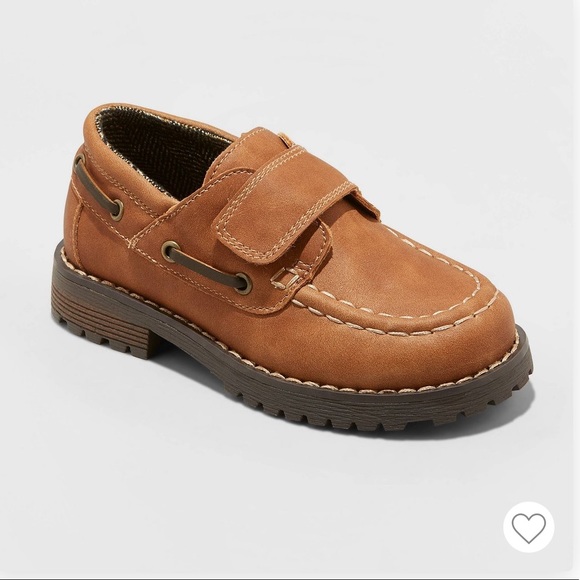 NWT Cat & Jack Boys Brown Jacy Loafers!